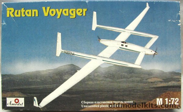 Amodel 1/72 Rutan Voyager, 7229 plastic model kit